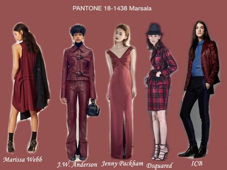 Marsala - Women`s Fall colors 2015