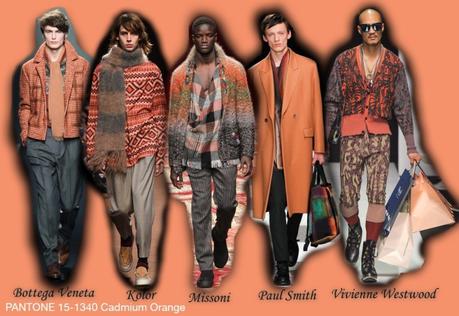 Cadmium Orange - Men`s Fashion Colors Fall 2015