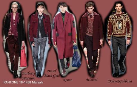 Marsala - Men`s Fashion Colors Fall 2015