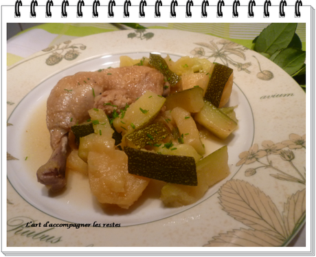 Poulet, courgettes et pommes de terre au cidre1