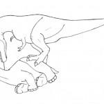 dessin de t-rex