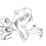dessin de t-rex