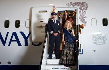 Un baptême à l’indienne pour le premier vol Boeing 787-9 de British Airways