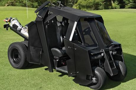 La voiturette de Golf version Batman