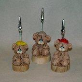 Porte-photo avec p'tit ourson en porcelaine froide