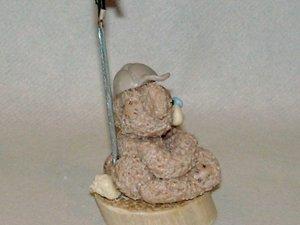 Porte-photo avec p'tit ourson en porcelaine froide