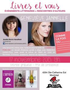 amélie boivin handfield geneviève jannelle littérature livres auteur roman