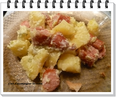 Salade de pommes de terre et knackis2