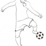 dessin de joueur de foot