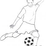 dessin de joueur de foot
