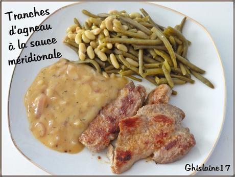 Tranches d'agneau à la sauce méridionale