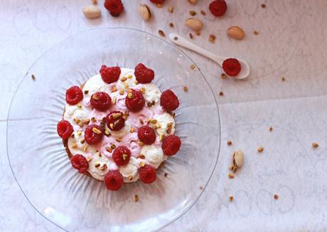 Tarte pistaches et framboises sur une base de Fantastik