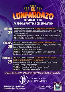 La Academia Porteña del Lunfardo propose son premier festival langagier [Jactance & Pinta]