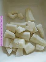 Radis noirs, pommes de terre et oignon confits au four (Vegan)