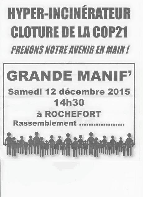Soutien Citoyen Zad Echillais Manifestation du 12 décembre 2015 14 h 30 à Rochefort