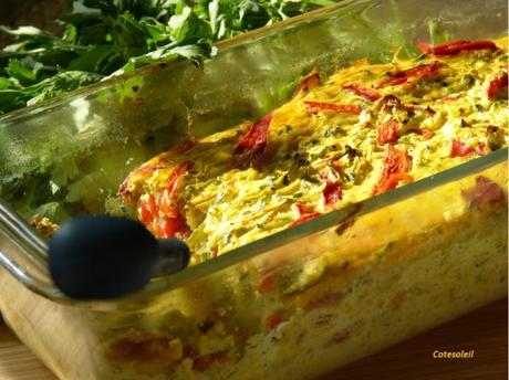 Flan courgettes & poivrons