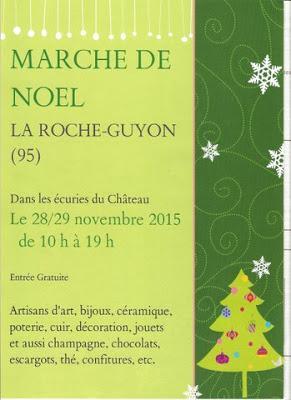 Marché de Noël de la Roche-Guyon (95) les 28 et 29 novembre 2015 de 10 h à 19 h