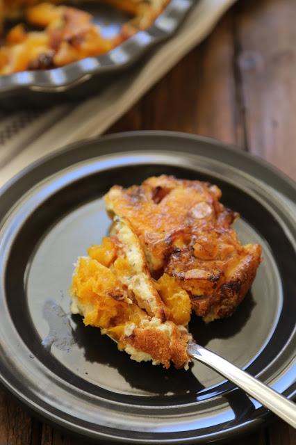 courge butternut , coing, noisettes, stilton 