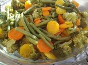 Légumes vapeur (haricots, carottes, petit pois brocolis) thermomix