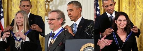 Barbra Streisand & Steven Spielberg honorés par Barack Obama
