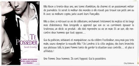 Te posséder | Sarah Crowley