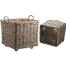    Corbeilles à roulettes pour ranger le bois, Nature & Découvertes   
 Lot de 2 corbeilles de rangement en poelet gris très pratiques avec leurs roulettes pour avoir ses bûches à portée de main pour le feu de cheminée. Dimensions : 51 x 51 x 48-56 cm - 62 x 62 x 58-67 cm. 
  Prix indicatif : 469 euros  dans les magasins Nature & Découvertes et sur le site   www.natureetdecouvertes.com   
    
