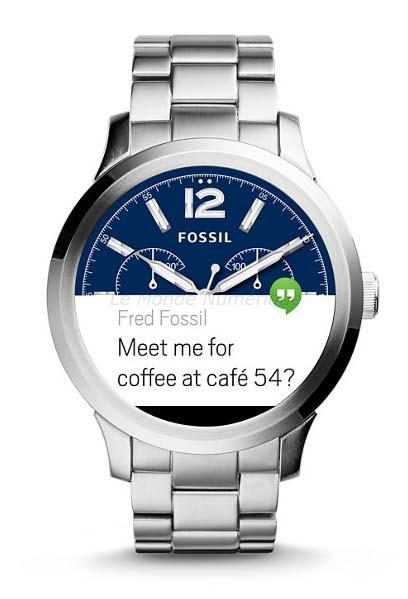 Fossil lance sa montre connectée sous Android Wear, la Q Founder