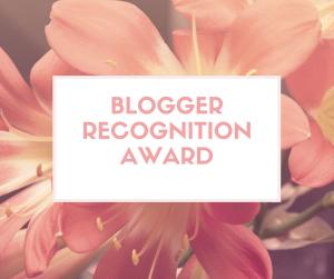 [Tag] Blogger Recognition Award