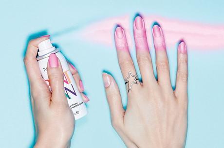 A revolutionary new product - perfectly polished nails are just a spray away!