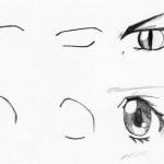 dessin de yeux de manga