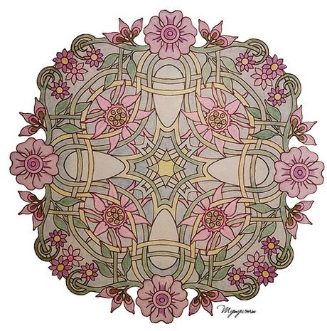 Mandalas Fleuris : Livre de coloriage adulte anti-stress - Color