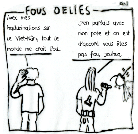 FOUS DELIES, strip de Zéda pour l'article sur le Pouvoir des Innocents T1 une des 7BD du mois