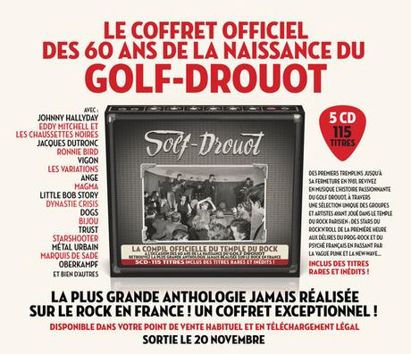 Golf-Drouot, coffret anniversaire 5 cds, le Temple du Rock ! Une belle idée cadeau pour Noel