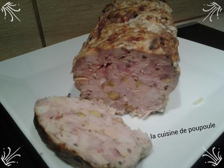 Terrine de veau au foie gras et pistache