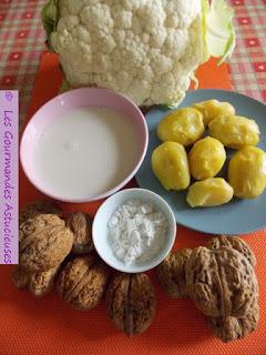 Gratin de Chou-fleur et de Pommes de terre à la noix (Vegan et sans gluten)