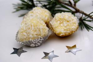 Truffes au chocolat blanc et noix de coco