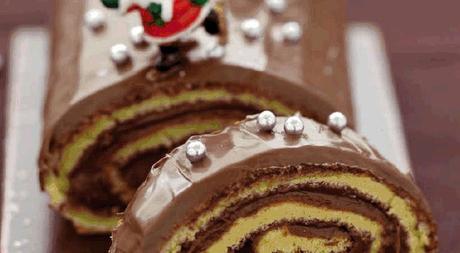 Bûche de Noël au chocolat