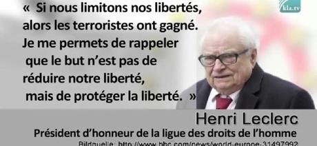 Henri Leclerc: "L'état d'urgence état faiblesse&quot;