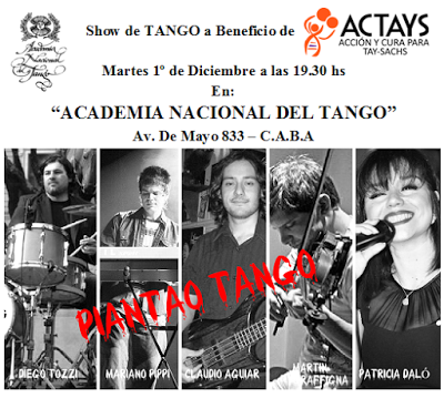 Concert de bienfaisance ce soir à la Academia Nacional del Tango [à l'affiche]