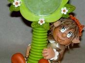 Horloge avec p'tite elfe porcelaine froide