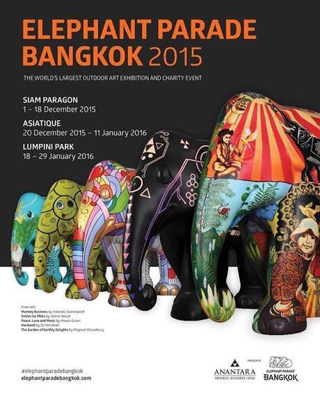 Bangkok  Elephant Parade du 01dec 2015- 29 janvier 2016