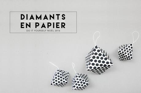 DIY diamant en papier, décoration de Noël par ADC