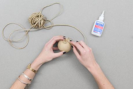 DIY Boule de Noël en corde, décoration de Noël par ADC