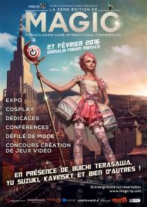 Affiche MAGIC francais small 213x300 Monaco Anime Game International Conferences (MAGIC) 2016  monaco magic 
