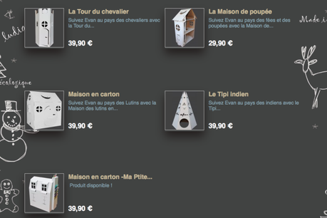 Ma maison est en carton avec Les Cabanes D’ Evan #Noël