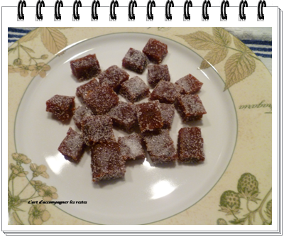 Pâtes de fruits aux coings1