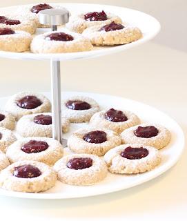 sablés cannelle confiture de framboises