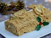 Bûche roulée crème marron café