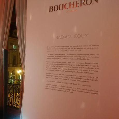 Sublime curiosité du mois , la Boucheron « Radiant Room »!
