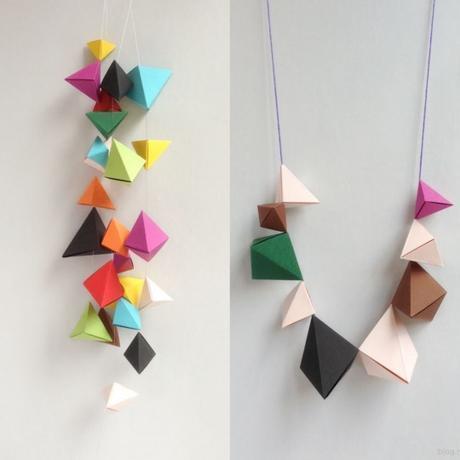 DIY guirlande origami petite boite
